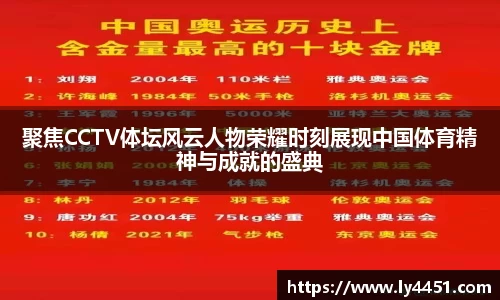 聚焦CCTV体坛风云人物荣耀时刻展现中国体育精神与成就的盛典
